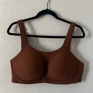 NWT Lululemon Run Times Sports Bra, Brown, 42DD